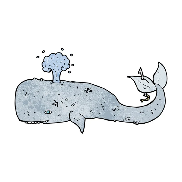 Baleine à dessin animé — Image vectorielle