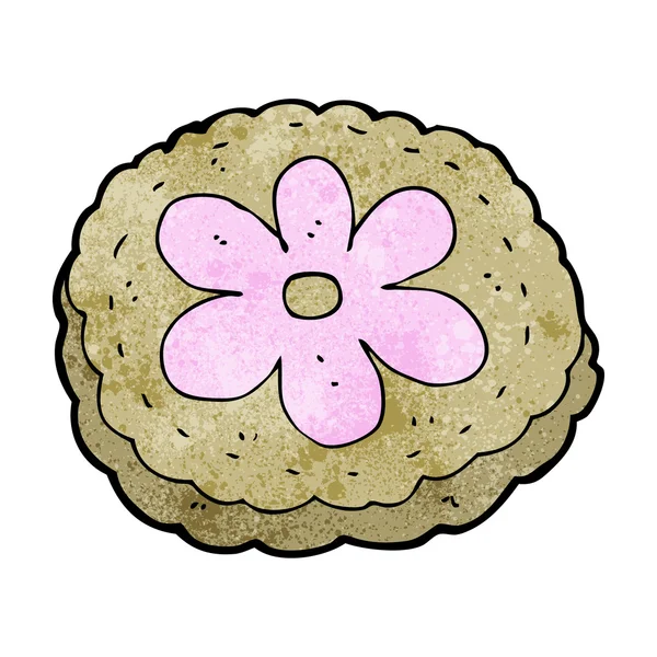 Cartoon baked biscuit — Stock Vector