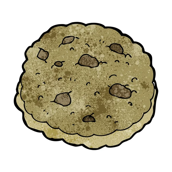 Schokolade Chip Cookie Cartoon — Stockvektor