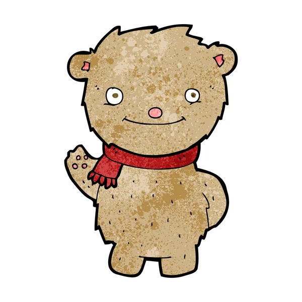 Osito de peluche de dibujos animados — Vector de stock