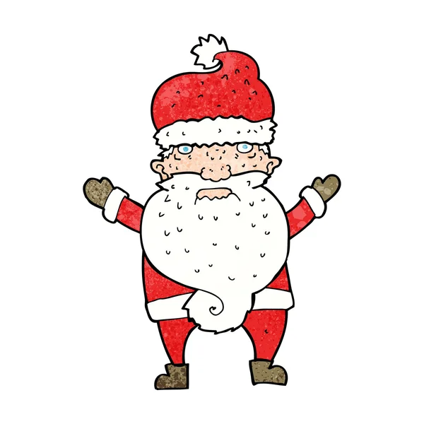 Cartoon grinig santa — Stock vektor