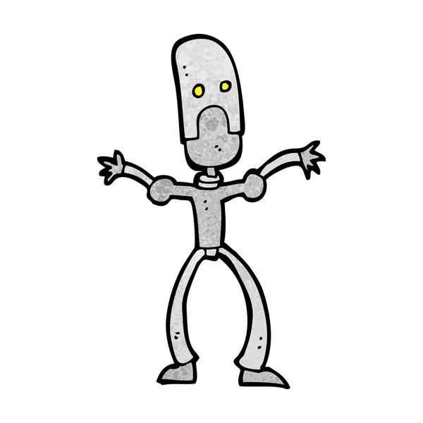 Cartoon grappige robot — Stockvector