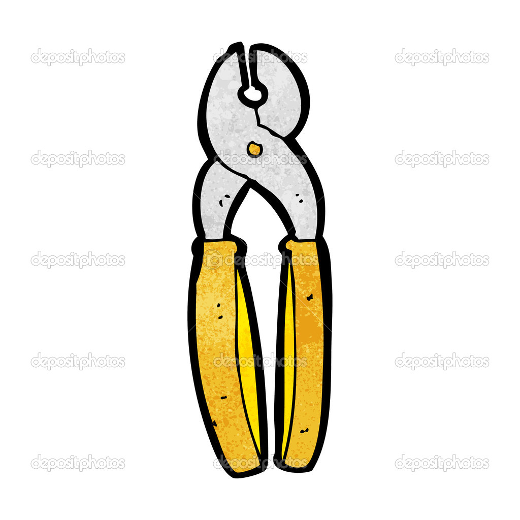 cartoon pliers — Stock Vector © lineartestpilot 39431503