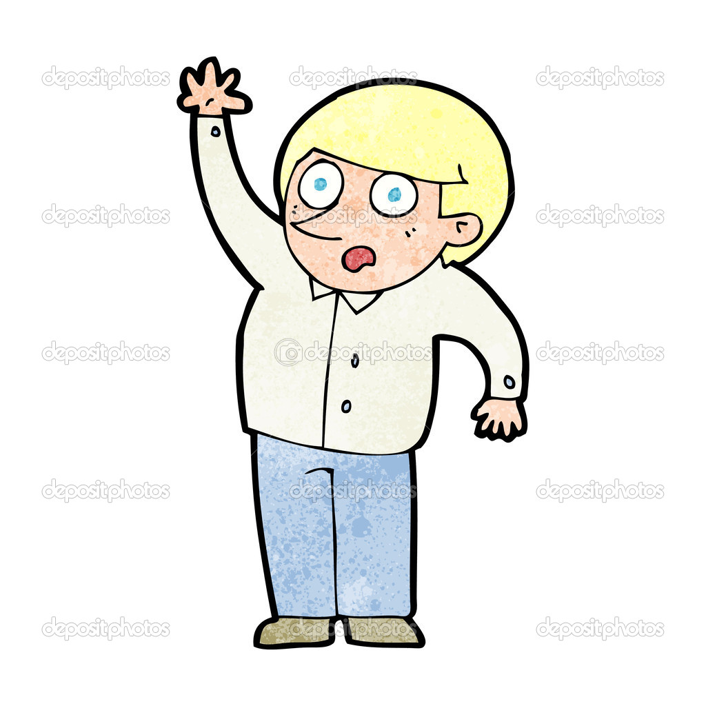 Tegneseriemann stiller spørsmål stockvektor © lineartestpilot #39432571, image size:1024x1024