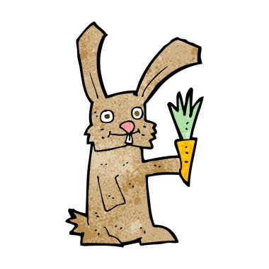 Havuçlu çizgi film tavşanı