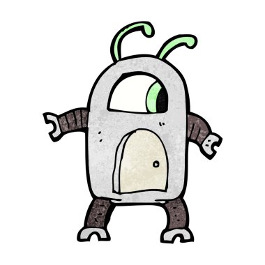 çizgi film uzaylı bir robot