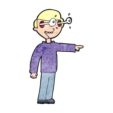 karikatür bakan adam