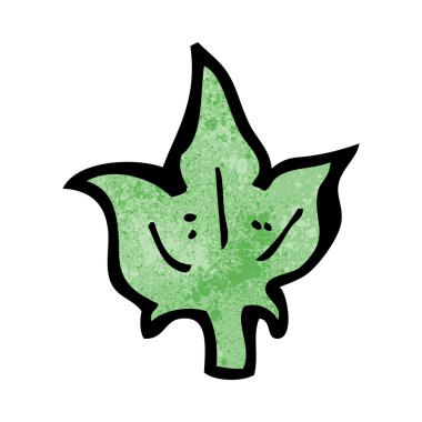 karikatür yaprak sembol