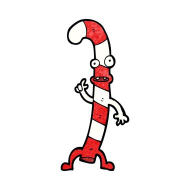 Çizgi film dansı Noel şeker kamışı