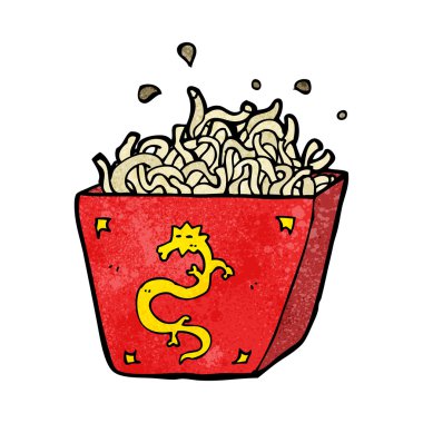 karikatür makarna kutusu