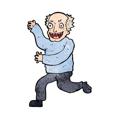 Çizgi film kötü yaşlı adam