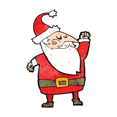 çizgi film Noel Baba havayı yumrukluyor