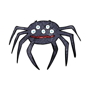 Halloween örümcek cartoon
