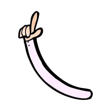 karikatür işaret eden kol