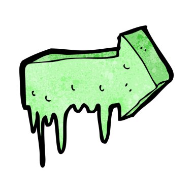 çizgi film sümüksü işaret oku