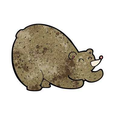 ayı uzanan çizgi film