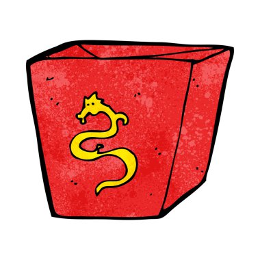 karikatür makarna kutusu