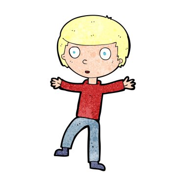 karikatür ürküyor çocuk