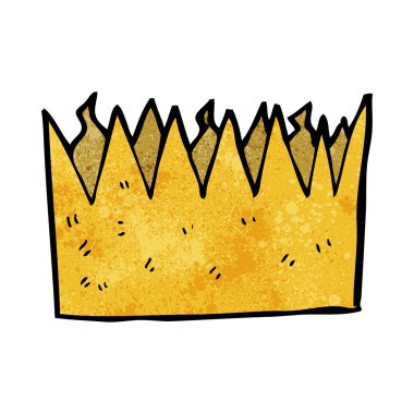 karikatür kağıt taç