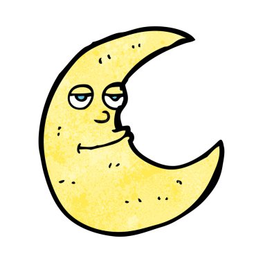 mutlu karikatür moon