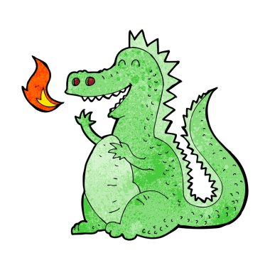 çizgi film ateş püskürten ejderha