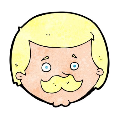 Çizgi filmdeki bıyıklı adam.