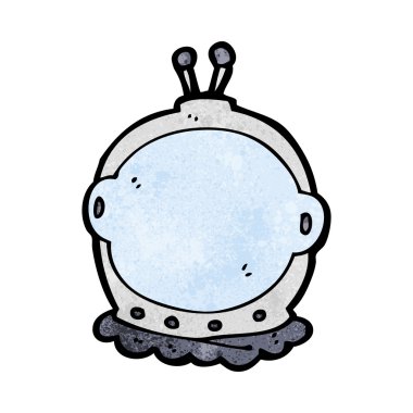 karikatür astronot kask