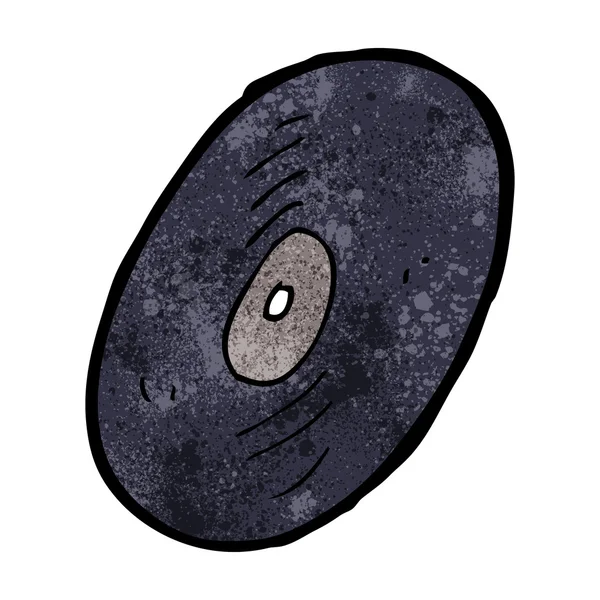 Disco in vinile cartone animato — Vettoriale Stock