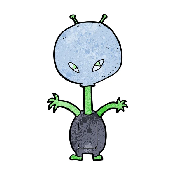 Dessin animé espace alien — Image vectorielle