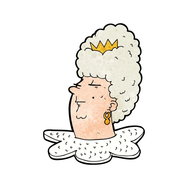 Голова королевы мультфильмов — стоковый вектор