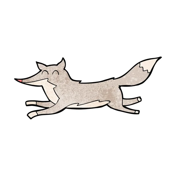 Bande dessinée courir loup — Image vectorielle