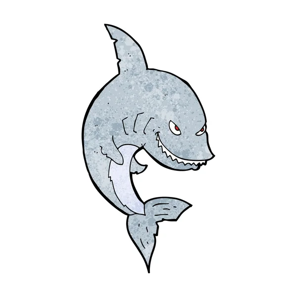 Αστείο καρτούν καρχαρία — Διανυσματικό Αρχείο