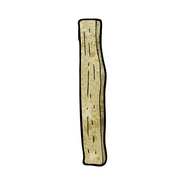 Caricatura madera post — Vector de stock
