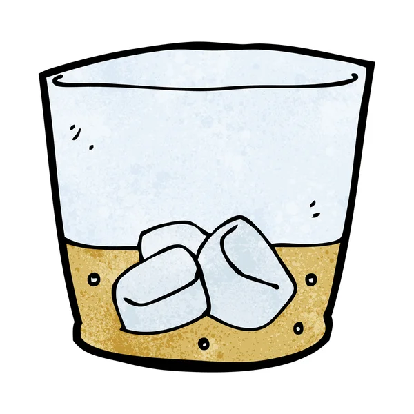 Cartoon-Whisky im Glas — Stockvektor