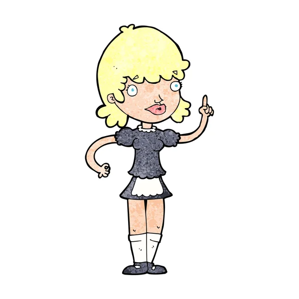 Femme de ménage dessin animé — Image vectorielle