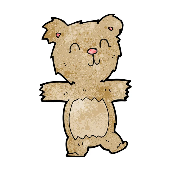 Dibujos animados lindo oso de peluche — Archivo Imágenes Vectoriales