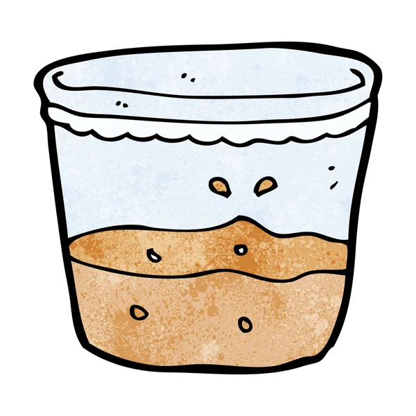 Vaso de ron de dibujos animados — Vector de stock