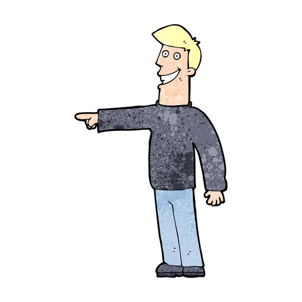 Kreslený polohovací muž — Stockový vektor
