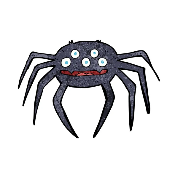 Halloween örümcek cartoon — Stok Vektör