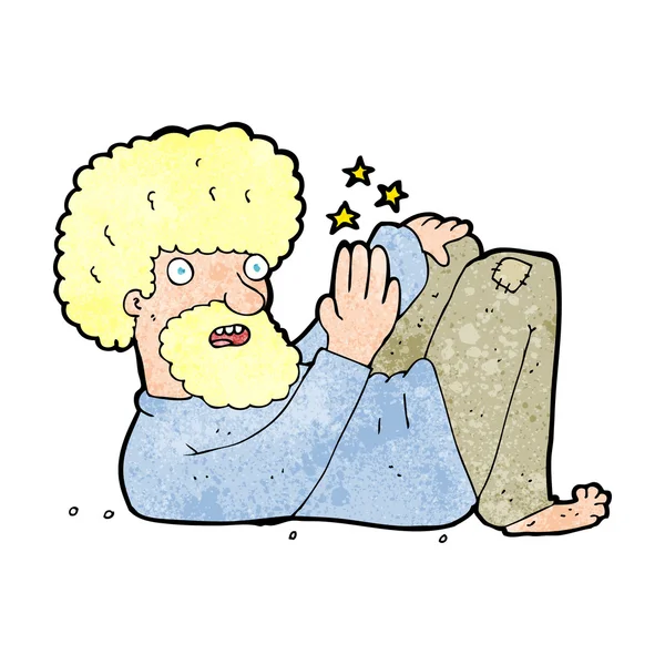 Cartoon hippie man — Stock Vector
