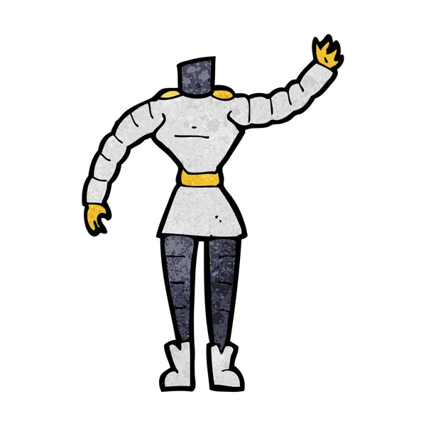 Tecknad kvinnlig robot kropp — Stock vektor