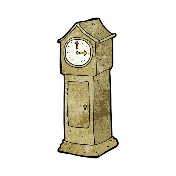 Cartoon grandfather clock — Stock Vector