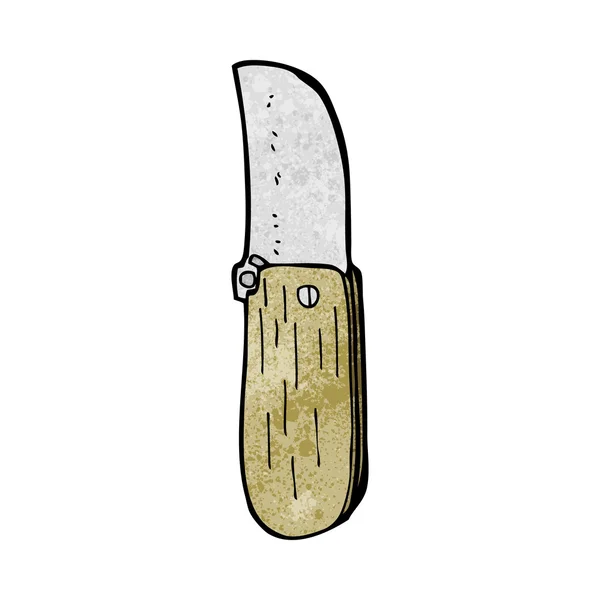 Cuchillo plegable de dibujos animados — Archivo Imágenes Vectoriales