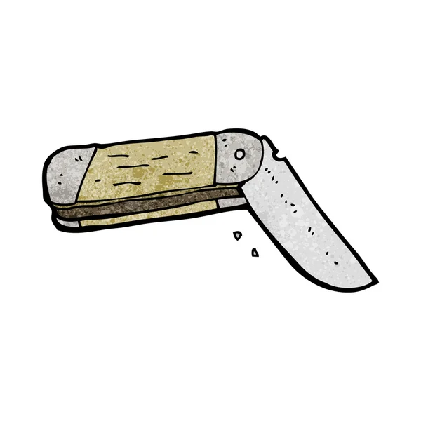 Kreslený zavírací nůž — Stockový vektor