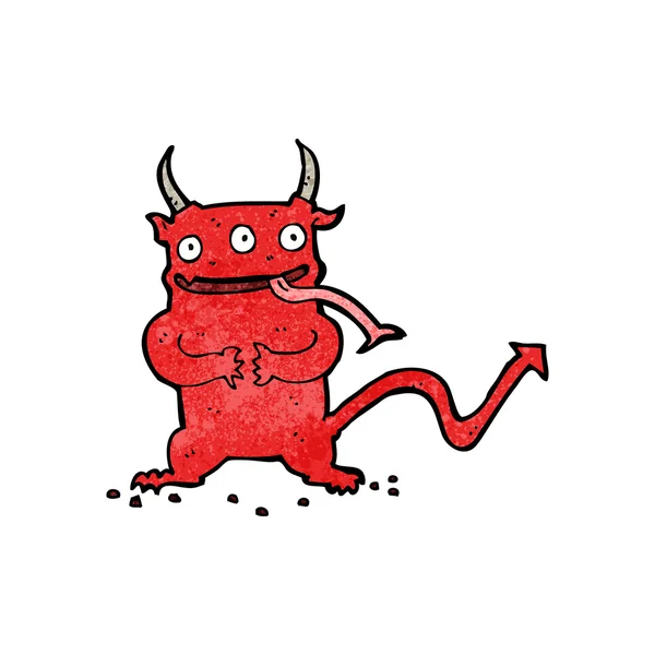 Dessin animé petit démon — Image vectorielle
