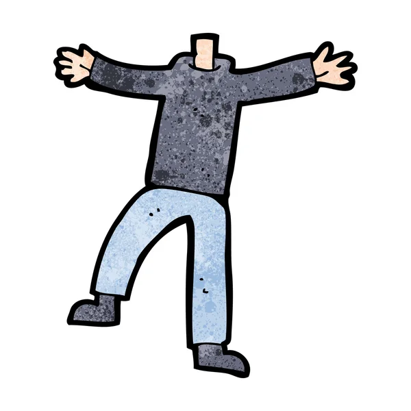 Cartone animato corpo gestuale maschile — Vettoriale Stock