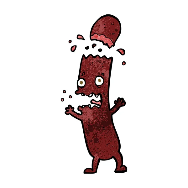 Saucisse de bande dessinée — Image vectorielle