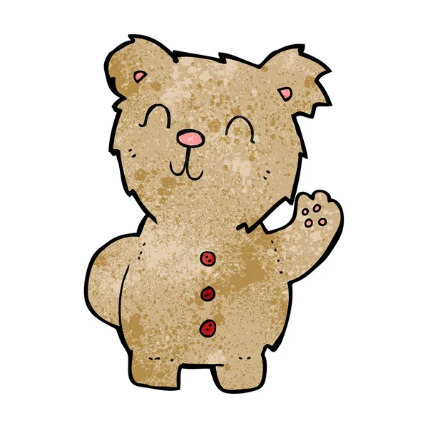 Osito de peluche de dibujos animados — Vector de stock