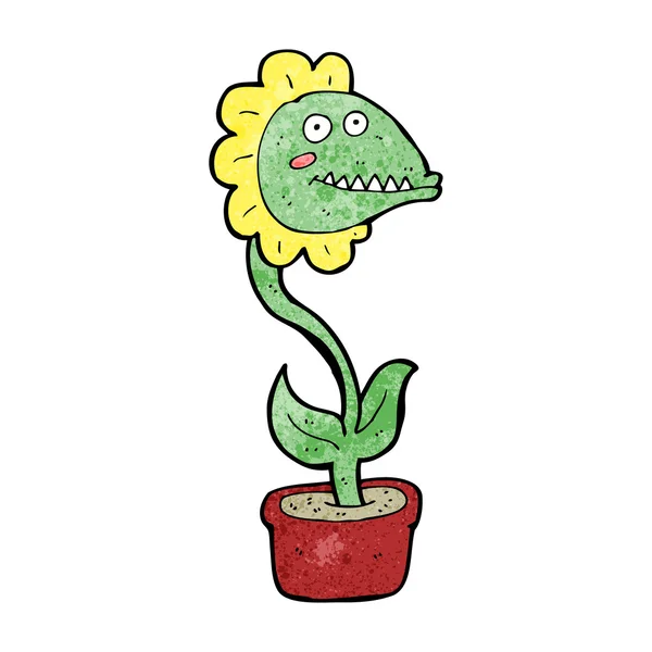 Kreslený monstrum rostlina — Stockový vektor