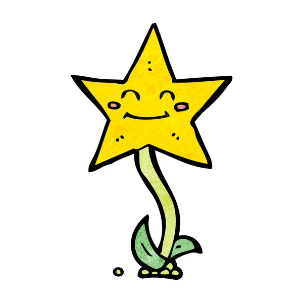 Cartoon Star Blume — Stockvektor